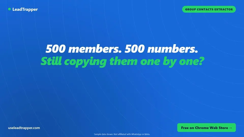 Video cover: Export WhatsApp group contacts to Excel in seconds, Group Contacts Extractor by LeadTrapper